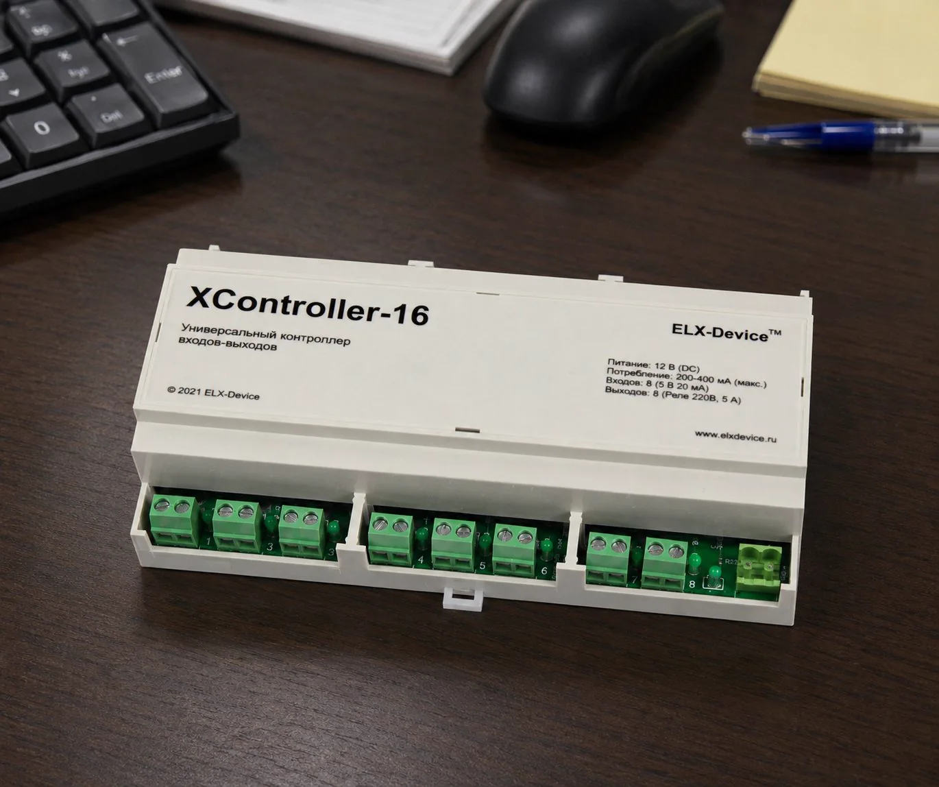 Контроллер XController-16 ELX-Device — универсальный контроллер входов-выходов собственной разработки